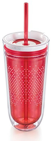 Zoku, Bicchiere da Viaggio Unisex, Rosso