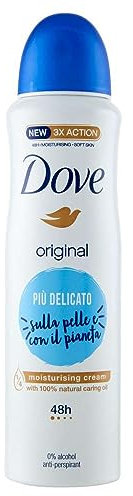 12 X Dove Deo Spray Original Classico crema idratante deodorante corpo offerta