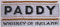 Signs-Unique Paddy Whiskey bar Handtuch 20 X 25.4cm (Pp)