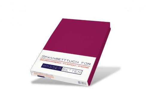 JERSEY STRETCH SPANNBETTLAKEN BORDEAUX 140x200-160x220 CM WASSERBETT SPANNBETTTUCH BETTLAKEN LAKEN BETTTUCH KIRSTEN BALK