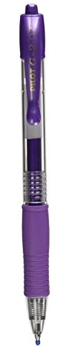 Pilot Stylo Bille à Encre Gel G2 07 Metallic Violet Métallique