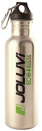 Joluvi 231243 Unisex Acero Inoxidable Eco Botella de Agua, 800 ml Capacidad