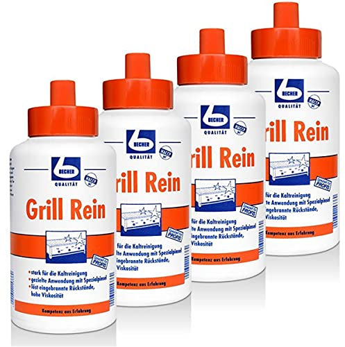 4X Dr. Becher Grill Rein für Grills, Fritteusen / 1 Liter