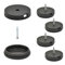 Wagner QuickClick® Kunststoffgleiter Möbelgleiter Stuhlgleiter 4er-Set zum Anschrauben - 4X Basis+Schraube+Gleiteinsatz austauschbar - Kunststoff Black - Durchmesser Ø 30 mm - Made in DE - 15807300