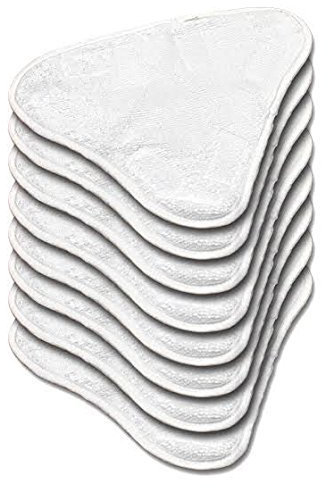 Spares Plus Lot de 6 lingettes en microfibre lavables pour balai vapeur H20, H20 X5