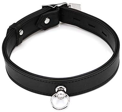 SMspade Kunstleder Kragenchoker schwarz für Männer Frauen Cosplay