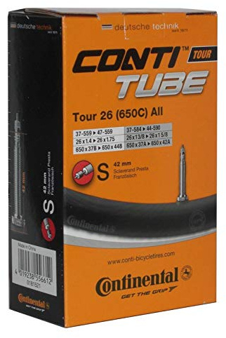 Continental Fahrrad Schlauch Conti Tube Tour 26 All, Ausführung:26x1 1/8-1.75´´ 37/47-559/597 SV 42mm