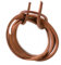Shoe-String Marrón Cuero Shoe Cordones (120cm)