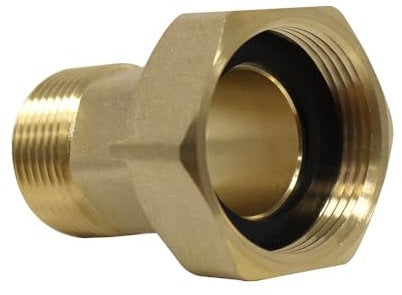 Sferaco - Raccord laiton à visser - Raccord 2 pièces compteur Mâle 1 (26/34) - Ecrou Prisonnier 11/4 (33/42) - Arcanaute