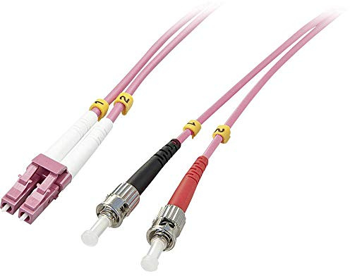 LINDY 46350 LWL-Duplexkabel LC/ST OM4 1m