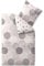 CelinaTex Touchme Biber Bettwäsche 135 x 200 cm 2teilig Baumwolle Bettbezug, Set, Bettgarnitur für Sommer und Winter, ganzjährig, pflegeleicht, Filia Punkte beige weiß grau anthrazit