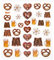 Oktoberfest Aufkleber, 33er Set: Bayerische Sticker, Bayern Deko, Brezeln, Bierkrug, Tracht, Lebkuchenherz, Edelweiß, Für Karten, Gastgeschenke & Party, Wiesn Dekoration, Oktoberfestdeko Bayerisch