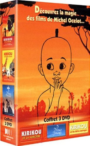 Coffret 3 DVD Michel Ocelot :kirikou et la sorcière ; kirikou et les betes sauvages ; princes et princesses