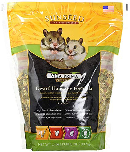 Sunseed Vita Prima Dwarf Hamster Food, 2 lb