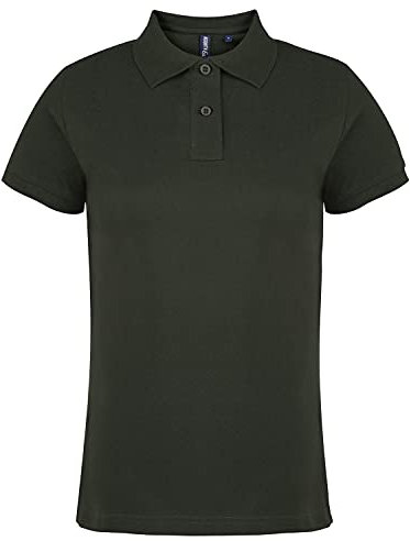 Asquith & Fox Women's Polo Shirt, Green (Bottle 000), 8 (Size:XS)