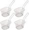 Mini Frittierkorb Pommesschale 0 x 9 cm - 4er - Metall Servierkorb für Fingerfood - Design Servierschale für Pommes Fingerfood Tapas spülmaschinengeeignet