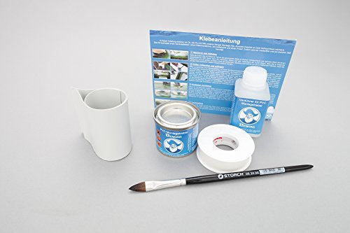 Bengar Set: Rutenhalter Lasche + Kleber Kit, zum aufkleben für Schlauchboote (grau)