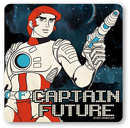 Logoshirt®️ Captain Future I Wizard of Science I Untersetzer | Kork | 10x10cm | langlebiger Druck | Lizenziertes Originaldesign