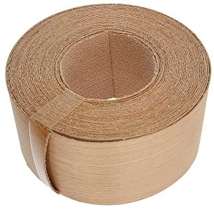 WoodPress® Bordi termoadesivi in vero legno di ciliegio da 50 mm – Rotolo da 7,5 m – Nastro per impiallacciatura in legno pre-incollato per una facile applicazione fai-da-te