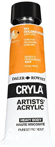 Daler-Rowney Cryla Acrylic 75 ml Golden Ochre, Professional Artists