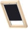 VELUX Original Roof Window Translucent Roller Blind for MK04, Black, with Grey Guide Rail