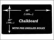 Large Chalkboard Blackboard Menu Board 48 X 30 - 1220Mm X 760Mm