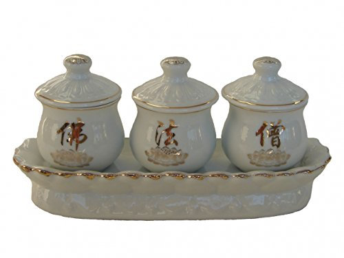 Feng Shui Import White Kuan Yin Vases