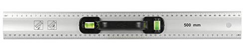 Cogex 48430 Lineal aus Aluminium, mit Griff und 2 Libellen