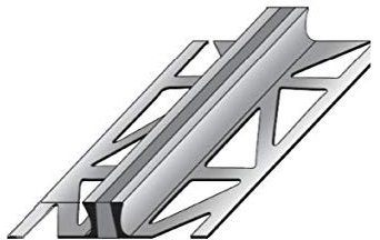 Dehnungsfugenprofil/Dehnungsprofile/Fliesenprofil für Fliesenübergänge, Aluminium, Höhe: 2 mm