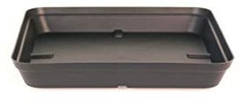 Soucoupe Capri CARRÉ 40CM Anthracite