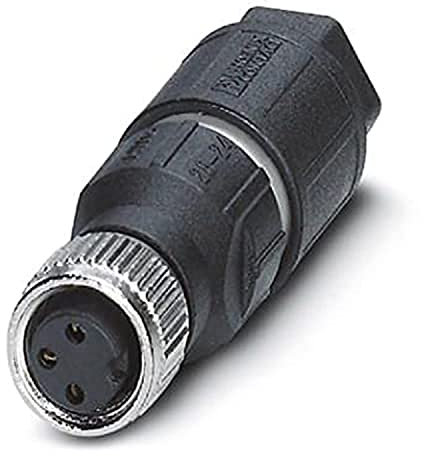 Phoenix Contact SACC M8 Rundsteckverbinder Buchse 3-polig / 4A Kabelmontage IP65, IP67