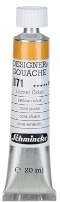 Schmincke Designers Gouache Lichter Ocker, 20 ml-Tube, 25 671 007