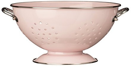 Premier Housewares 0507883 Passoire Rétro Email Rose Clair