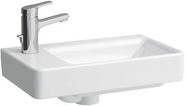 Laufen Handwaschbecken asymetrisch Links Pro ohne Hahnloch 480x280 LCC weiß, 8159554001091