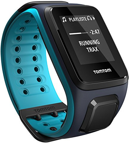 Tomtom BV GPS Sportuhr Runner 2 Musik Fitness Plus Bluetooth Ohrhörer, Blau, L, 1REM.001.05