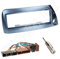 Einbauset : Autoradio 1-DIN Radioblende Radio Blende blau + ISO Radioanschlusskabel Radio Adapter für Ford Ka (RBT) 09/1996-08/2008