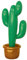 WIDMANN Close Up Aufblasbarer Party Kakus ca. 90 cm, Grün, Ostereier decor, Luftdekoration, Inflatable Cactus