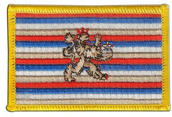 Flaggenfritze Aufnäher Patch Flagge Deutschland Kurpfalz 1356-1803 - 8 x 6 cm