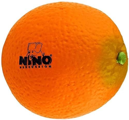 Nino Percussion Fruit Shaker Orange - Instruments de Musique pour Enfants à partir de 3 Ans - Plastique, Multicolore (NINO598)