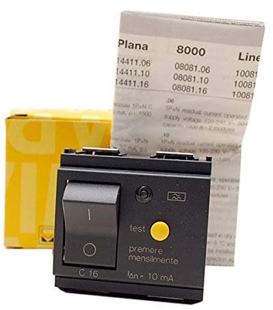 Vimar Serie Idea – Interruttore magnetotermico differenziale .1 Polo + Neutro C16 10 mA Grigio