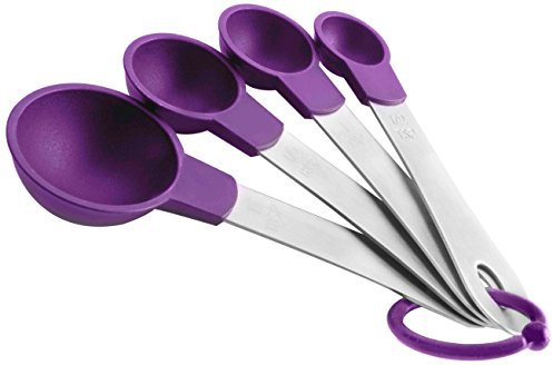 IBILI 736800 - Set de 4 cucharas medidoras de inox y nailon