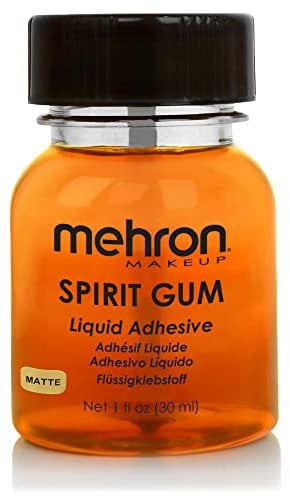 Mehron Make-up Spirit Gum Matte | Spirit Gum Klebstoff | Spezial-Effekte, Cosplay, Halloween, Bühnen-Make-up | Professioneller Kosmetikklebstoff für Gesicht, Haut und Körper (30 ml)