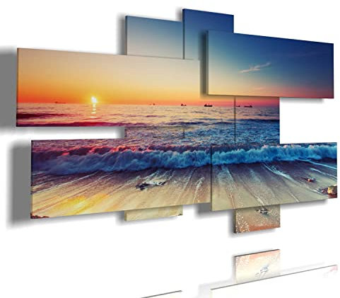 duudaart Quadro Mare 3D 82 Moderno Multilivello Quadri Moderni Soggiorno Camera Letto Salotto Cucina Paesaggi Salotto Stampa Parete Decorazione Casa Grandi Dimensioni Arredo Design Arredamento Muro