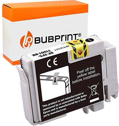 Bubprint Druckerpatrone kompatibel als Ersatz für Epson T1301 für Stylus Office BX320FW BX525WD BX535WD BX625FWD BX635FWD BX935FWD SX525WD SX620FW Workforce WF-3520 DWF WF-3540 DTWF WF-7525 Schwarz