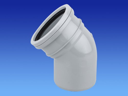 Wavin OSMA 110mm SOIL 4S163 S/S Bend - 45º GREY