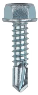 INDEX A PERFECT FIXING ABE4225 [DIN-7504-K] selbstbohrende Sechskantschraube, verzinkt, Maße 4,2 x 25 mm, Box mit 500 Stück