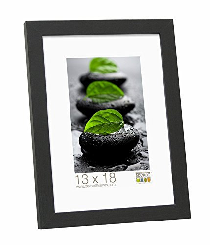 Deknudt Frames S44CF2 Basic Cadre Photo Bois/MDF Noir Fin 30 x 45 cm