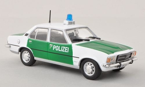 Opel Rekord D, Polizei (ohne Magazin) , 1972, Modellauto, Fertigmodell, SpecialC.-40 1:43