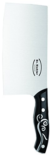Chinesisches Kochmesser/Hackmesser - Qualitätsprodukt von Dr. Richter (Klingenlänge: 17,5 cm, Edelstahl)