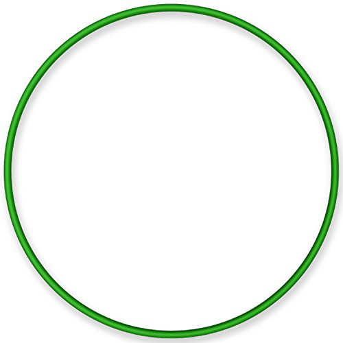 NiroSport Hula Hoop Reifen Aluminium Gymnastikreifen Fitnessreifen, 90 cm (Grün)